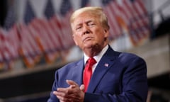 Former US president Donald Trump at rally in Wilkes-Barre, Pennsylvania in September 2022.