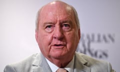 Former radio and television broadcaster Alan Jones