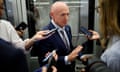 BESTPIX - Senators Arrive To U.S. Capitol For Vote<br>*** BESTPIX *** WASHINGTON, DC - JULY 31: U.S. Sen. Mark Kelly (D-AZ) speaks to reporters at the U.S. Capitol on July 31, 2024 in Washington, DC. Kelly spoke to reporters on Republican vice presidential candidate Sen. J.D. Vance's (R-OH) recent comments on women and calling some Democrats "childless cat ladies." Kelly is reported to be in consideration as Vice President Kamala Harris' running mate. (Photo by Kevin Dietsch/Getty Images)