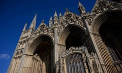 The Gothic 'West Front' of Peterborough cathedral