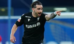 Jota Silva celebrates after scoring one of his 15 goals for Vitória de Guimarães last season.