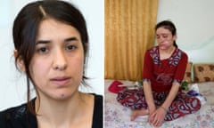 Nadia Murad, left, and Lamiya Aji Bashar