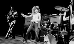 The Who performing at  Falkoner Centret, Denmark, September 1970.