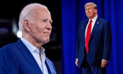 a side-by-side image of Joe Biden and Donald Trump