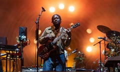 Michael Kiwanuka headlining Green Man festival on Sunday night. 