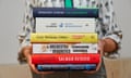 The Booker Prize 2019<br>Undated handout photo of the books that have been shortlisted for the 2019 Booker Prize. PRESS ASSOCIATION Photo. Issue date: Tuesday September 3, 2019. See PA story ARTS Booker. Photo credit should read: The Booker Prize/PA Wire NOTE TO EDITORS: This handout photo may only be used in for editorial reporting purposes for the contemporaneous illustration of events, things or the people in the image or facts mentioned in the caption. Reuse of the picture may require further permission from the copyright holder.