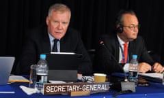 Michael Lodge, secretary-general  of the International Seabed Authority at a 2022 assembly.