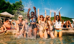 Young women at a festival