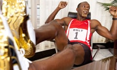 Usain Bolt starring as Sir Richard Branson in an advertising campaign for Virgin Media’s broadband service.