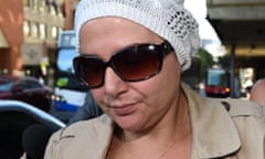 **FILE** A Dec. 22, 2016 file image of Amirah Droudis, the wife of the Sydney Lindt cafe siege gunman Man Haron Monis, arrives at the Downing Centre Local Court in Sydney. The long-running inquest into the deadly Lindt cafe siege has wrapped up its public hearings in Sydney, with NSW Police Commissioner Andrew Scipione the last witness to give evidence. (AAP Image/Dan Himbrechts) NO ARCHIVING