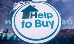 a help to buy sticker in an estate agent window