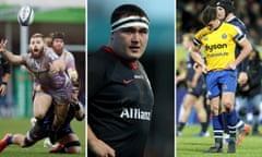 Luke Cowan-Dickie of Exeter; Jamie George of Saracens; Freddie Burns of Bath