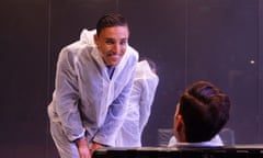 Ben Gerrard as Patrick Bateman in Hayes Theatre Co’s production of American Psycho the Musical.