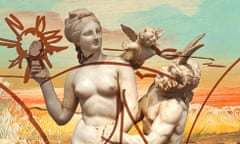 A detail from Jeff Koons’s Antiquity 1 oil on canvas which will be on display.