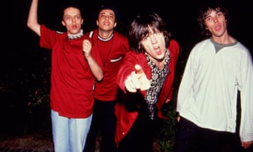 The Stone Roses backstage at Spike Island, May 1990