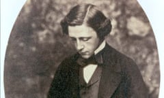 ALL<br>LDN05 - 20010604 - LONDON, UNITED KINGDOM : A photograph from Alice Liddell's scrapbook shows the author, Lewis Carroll, in the mid 1870s. Liddell inspired his famous children's story "Alice's Adventures in Wonderland". A copy of the original edition, dedicated to Liddell, will be offered for sale at Sotheby's auction house in London this week, estimated to fetch betweeen 500,000 - 800,000 pounds (750,000 - 1,200,000 Euros). EPA PHOTO SOTHEBY'S