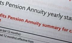 Pension Annuity yearly statement