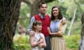 Ewan McGregor, Hayley Atwell and Bronte Carmichael in Christopher Robin, directed by Marc Forster.