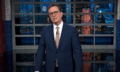 Stephen Colbert on George W Bush accidentally calling invasion of Iraq “unjustified and brutal”: “It’s like he’s thinking of it all the time and it just popped out.”