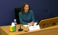 Jo Swinson sitting behind a desk