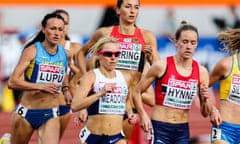 Jenny Meadows at the European Championships in Amsterdam last week.