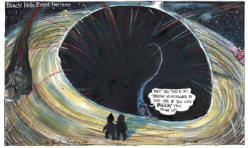 Martin Rowson on the black hole in Britain’s public finances – cartoon