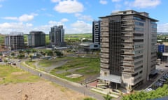 The centre of  Cybercity in Ebène, Mauritius