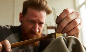 Michael May in his workshop