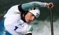 Jess Fox competes for Australia in women’s canoe  singles at Vaires-Sur-Marne Nautical Stadium