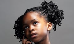 african american girl on the phone