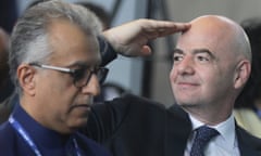 Sheikh Salman al-Khalifa and Gianni Infantino