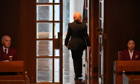 Fatima Payman leaves Senate chamber after 'brutal' questioning and heckling from Coalition - video