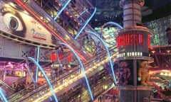 Vision of the future … the ‘rocket’ escalators in London’s Trocadero were ‘like going from normality into a spaceship’.