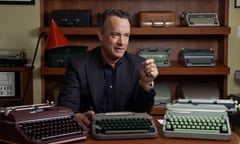 From actor to short story writer … Tom Hanks with several of his typewriters.