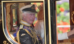 King Charles III and Queen Camilla in a carriage