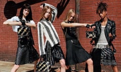 Jaden Smith, right, with Sarah Brannon, Rianne Van Rompaey and Jean Campbell in Louis Vuitton's Spring/Summer 2016 campaign.