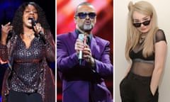 Gloria Gaynor, George Michael and Kim Petras.