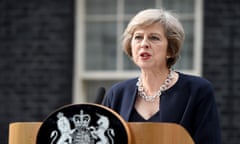 Theresa May outside 10 Downing Street