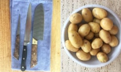 potatoes and sharp knives