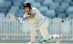 Western Australia opener Cameron Bancroft plays a shot in a Sheffield Shield match against Victoria in 2021