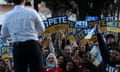 Pete Buttigieg speaks during a campaign event on 20 February 2020 in Sacramento, California