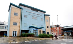 Exterior of a relatively modern-looking hospital