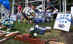 A shrine outside of Beaver Stadium commemorates Joe Paterno’s first game.