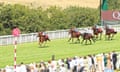 Kyprios and Ryan Moore head home to win the Goodwood Cup.