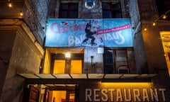 A picture taken on December 8, 2019 shows a view of the facade of Berlin dance hall Claerchens Ballhaus.