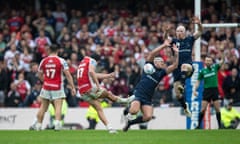 Brad Schneider kicks the extra-time drop goal that won the match for Hull KR.