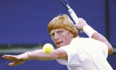 ‘I hit bottom’ … the star of Boom! Boom! The World vs Boris Becker in 1985, the year he won his first Wimbledon.
