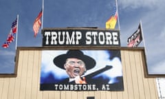 A Donald Trump shop near Route 80 in Tombstone, Arizona.