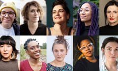 Shortlisted playwrights … Top row: Roxy Cook, April De Angelis, Justice Hehir, Rhianna Ilube, and Jasmine Naziha Jones. Bottom row: Alex Lin, Lenelle Moïse, Hannah Moscovitch, a.k. payne, and Ava Pickett