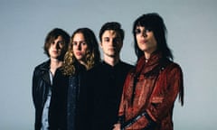 Glam squad … Gethin Davies, Adam Slack, Jed Elliott and Luke Spiller of the Struts.